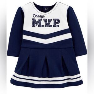 Carter's Girls Daddy's MVP Cheerleader Dress Outfit 12 Months